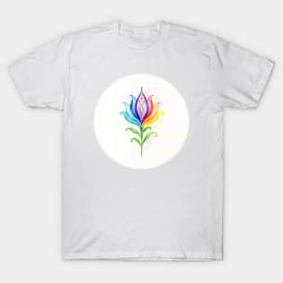 Lotus Flower 7 Colors Chakras T-Shirt